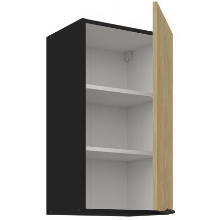 szafka kuchenna górna 50 cm CREMA 50 G-72 1F dąb cremona / czarny mat